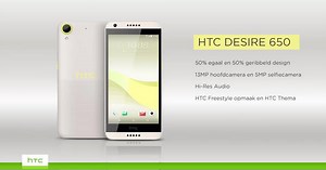 Nieuw in de HTC Desire-serie: de HTC Desire 650 in Lime Light en Arctic Night. | HTC Nederland
