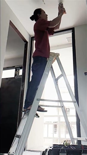Detail is Everything: LED Ceiling Installation 💡🏗️ #constructionlife
