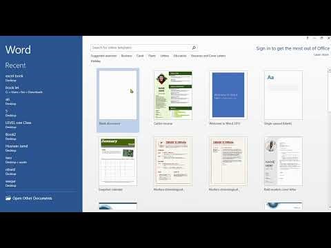 Ms Word basic Environment Class #1