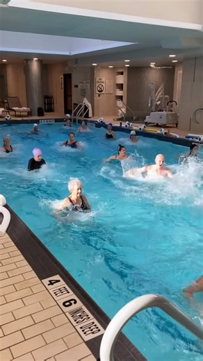 Jenni Lynn on Instagram: "@waterworkoutguy takes his S’WET SERIOUSLY 💪🌊😍 #joinus #swet #waterworkout #changetheperception #aquaticfitness #swetsquad"