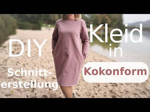 Kleid nähen in Kokonform DIY Schnitterstellung mit Annas Nähschule