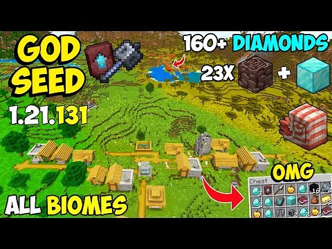 🔥 Ultimate [God Seed] For Minecraft 1.21 Bedrock & PE | All Structures Seed Bedrock 1.21.131
