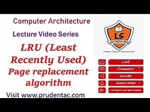 LRU Page replacement algorithm |Least recently used algorithm