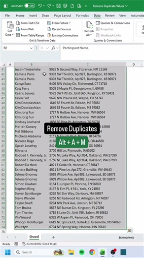 How to Remove Duplicates in Excel‼️ #excel