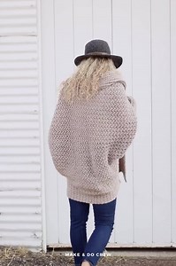 Crochet Pattern / Beginner Cardigan From Rectangle / Easy Sweater / Women's Baggy Crochet Sweater Pattern / Habitat Cardigan Pattern PDF - Etsy