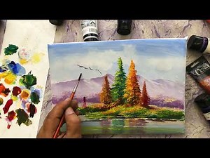 "How to Paint Majestic Trees & Scenic Landscapes with Acrylics"
