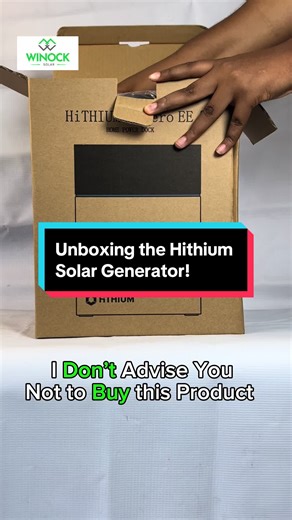 Unboxing of the Hithium Solar generator. This mobile Solar generator can power basic household appliances. A perfect emergency solution for power outages. If interested, contact us at 08129025037 or visit our showroom located beside Chicken republic, before Banex, Wuse 2, Abuja. #solarsystem #solargenerator #fyp #winocksolar #hithium