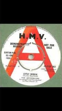 The Impressions - Gypsy Woman - UK HMV Records Demo released 1961
