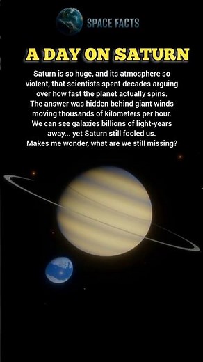 We Didn't Know How Long a Day on Saturn Lasted 😳🪐 #saturn #spacefacts