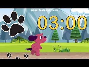 3 Minute Countdown Timer - Happy Puppy! 🐶🐾