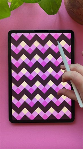 Colorful zigzag pattern 🤓#procreate #patternmaking #patternideas #procreateart #artprocess