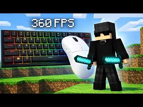 Minecraft Bedwars Keyboard & Mouse Sounds ASMR (360+ fps)