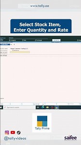 Credit Note Entry for Customers Sales Return in Tally Prime #tally #tallytutorial #tallyprime
