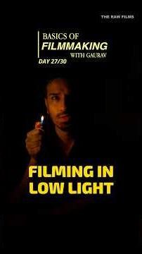 Low Light Shooting Secrets (Cinematic Look) #filmmaking