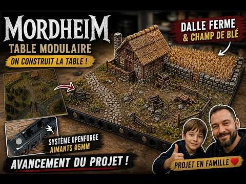 Je construis une table Mordheim modulable – Dalle ferme & champ de blé
