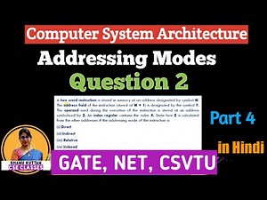 L-1.15 Question2 Addressing Modes | Part 5 | CSA | COA | Shanu Kuttan | Hindi
