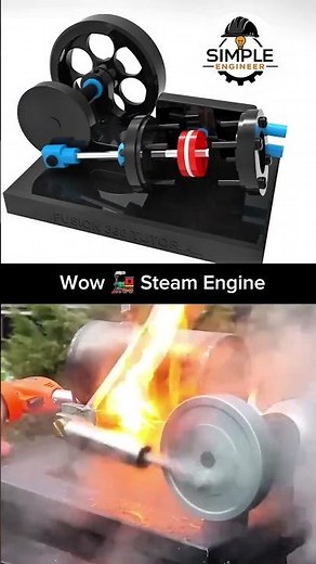 WOW 🔥 Real Steam Engine in Action | Mini Steam Power Machine Build & Test 🚂 #machine