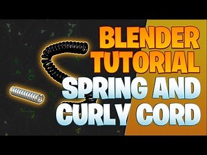 Spring and curly cord - Blender Tutorial