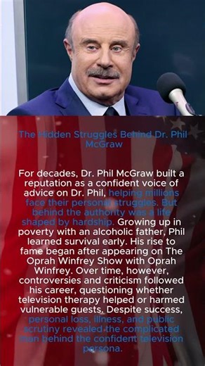 The Hidden Struggles Behind Dr. Phil McGraw