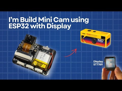 I'm Build mini digital cam using ESP32 & ST7789 || free file pcb & code