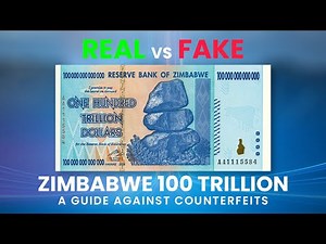 2023 Fake | How to Spot The Fake Zimbabwe 100 Trillion Dollars Banknote 2023