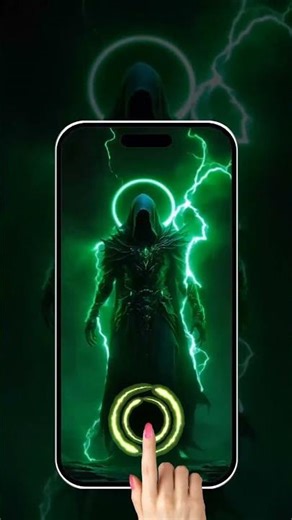 Neon Fingerprint Animation for Lock Screen
