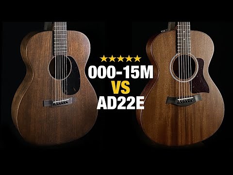 Taylor AD22e vs Martin 000-15M - Acoustic Guitar Comparison