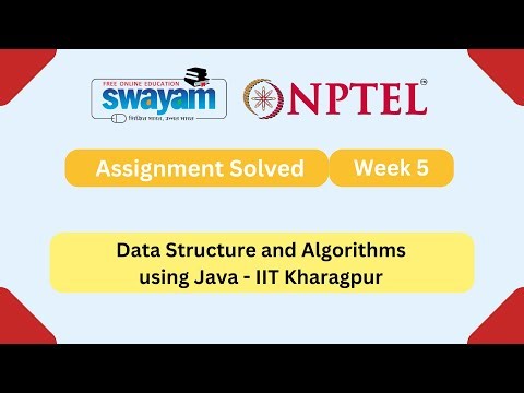 Data Structure And Algorithms Using Java Week 5 || NPTEL ANSWERS | My Swayam | #nptel2025 #myswayam