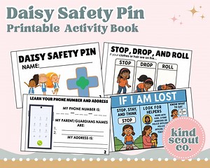 Daisy Girl Scout Safety Pin Activity Pack (printable PDF) - Etsy