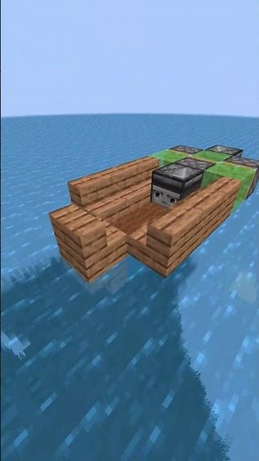 Simple Slime Block Boat in Minecraft 🛶 | Redstone Build! #blazeistaken #minecraft