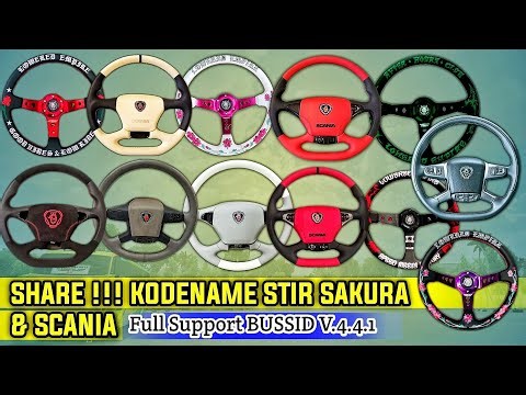 RELEASE ‼️ KODENAME STIR SAKURA & SCANIA . FULL SUPPORT APK & OBB BUSSID V.4.4.1