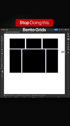 Always Present Your Logos Like This✨ Bento grids help you create clean, logo presentations that feel premium ✨ Use bento grids to in your logo presentations to show brand consistency and elevate your visual storytelling. With Presenta, you can generate beautiful bento grids in one click ⚡️ No more Object > Path hacks or manually building bento grid designs inside Illustrator ❌ How it works: 1️⃣ Create a rectangle, then open Akrivi Presenta inside Adobe Illustrator 2️⃣ Click the BentoGenerator to