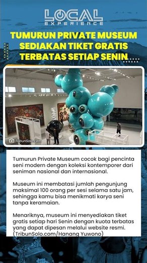Museum Tumurun Solo Tawarkan Pengalaman Seni Kontemporer Eksklusif dengan Suasana Tenang dan Nyaman