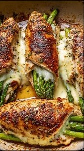 🍗 Cheesy Asparagus-Stuffed Chicken Breast | Flavors of Savvy