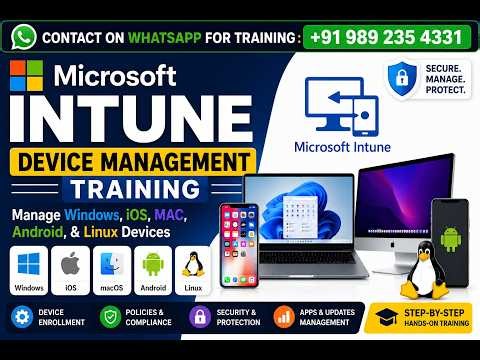 Microsoft Intune Device Management Training | Manage Windows, iOS, MAC, Android, & Linux Devices