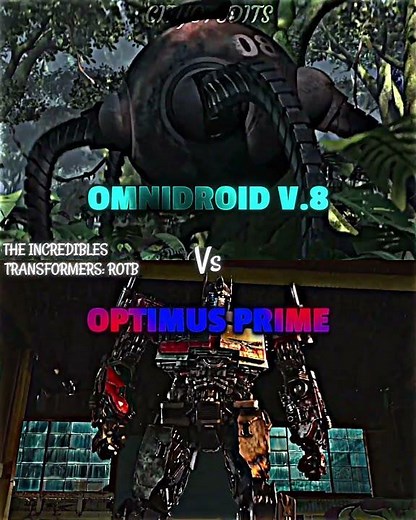Optimus Prime vs Omnidroid v8 #theincredibles #optimusprime #transformersrotb #vsbattle #vsedit #wis