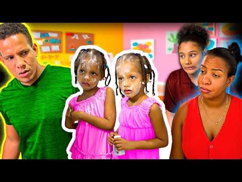 She's raising her twin girls alone... And their father?... He's doing fine, thanks!