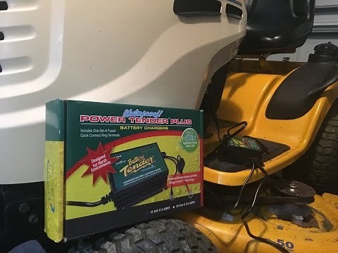 Battery Tender install for lawnmower