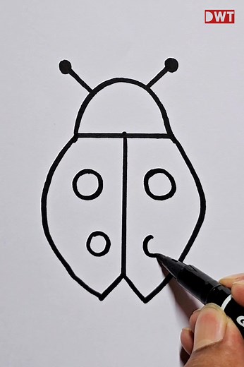 Easy Step-by-Step Ladybug Drawing Tutorial for Kids