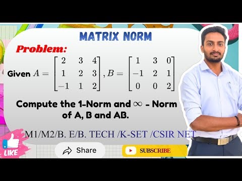 Matrix Norm Problem Solved Step by Step | 1-Norm & Infinity Norm | VTU Engineering Mathematics