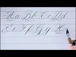 how to write in calligraphy for beginners - easy way