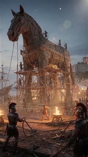 The Fall of Troy: Hubris, Deception, and the Trojan Horse 🐎⚜️ #history #foryou #facts #fyp