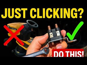 Riding Mower Just Clicking? How to Replace a Starter Solenoid on Cub Cadet (Fast Fix!)