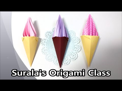 Origami - Ice cream cone
