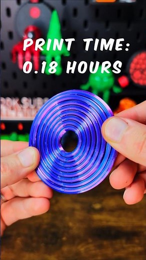 3D Printed Relaxing Gyro 8 Spinning Sonic ring Fidget