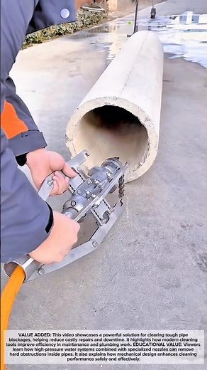High-Pressure Pipe Cleaning Tool That Cuts Through Concrete and Roots #craftedeveryday