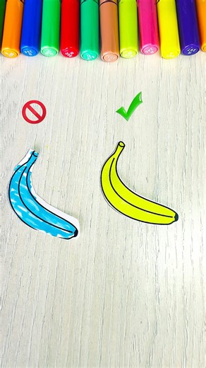 Wrong Way vs Right Way to Color a Banana 🍌✨