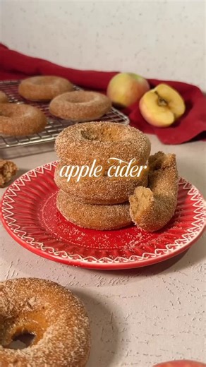 𝓙𝓮𝓼𝓼𝓲𝓬𝓪 𝓦𝓪𝓷𝓰 on Instagram: "Day 3/7: Apple Cider Donuts 🍩🍎 INGREDIENTS Donut Batter 🥣 2 cups (250g) all-purpose flour 🧂 1 teaspoon baking soda 🧁 3/4 teaspoon baking powder 🌿 1 teaspoon ground cinnamon 🍏 1 teaspoon apple pie spice 🧂 1/4 teaspoon salt 🧈 2 tablespoons (28g) unsalted butter, melted 🥚 1 large egg, at room temperature 🌰 ½ cup (100g) brown sugar, packed 🧂 ½ cup (100g) granulated sugar 🥛 ½ cup (120ml) milk, at room temp 🌱 1 teaspoon vanilla extract 🍎 ½ cup (120