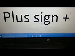 how to type plus sign on hp laptop !! laptop me plus sign kaise type kare
