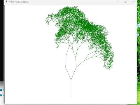 フラクタルツリー（Python）